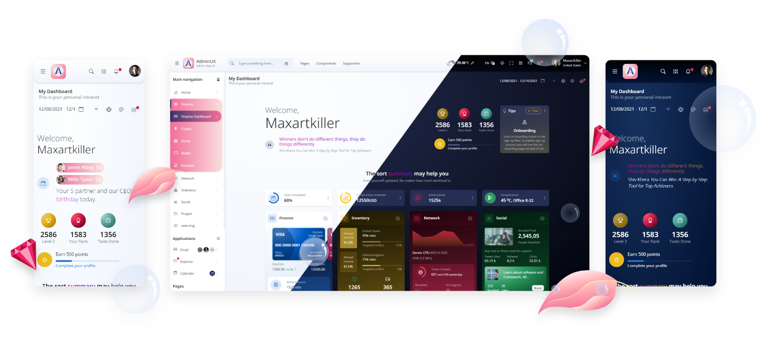 Admin UI UX Admin dashboard template bootstrap 5 angular 14