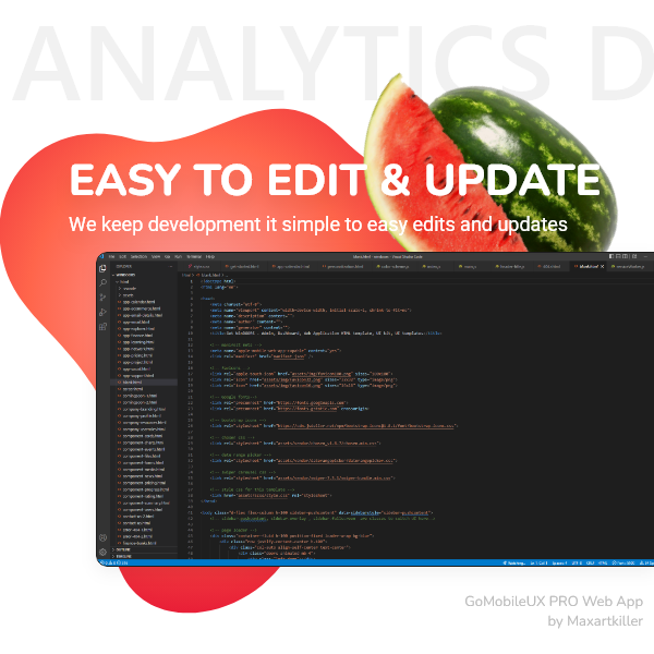 gomobile ux pro web admin dashboard HTML template